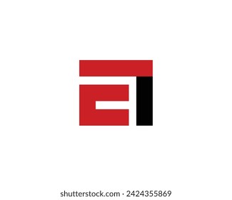 EI logo design vector template