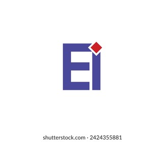 EI logo design vector template