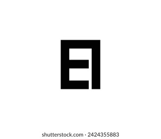 EI logo design vector template