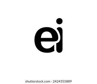 EI logo design vector template