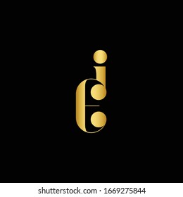 EI Logo Letter Initial Monogram Capital Designs Templete
