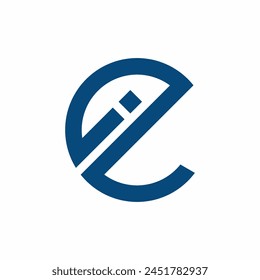 ei logo simple clean and elegance