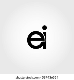 ei lowercase logo black interrelated