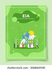 Eia Environmental Impact Assessment For Template Of Banners, Flyer, Books, And Magazine Cover