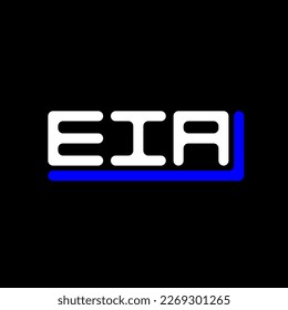 Logo de la carta EIA diseño creativo con gráfico vectorial, EIA simple y moderno logo.