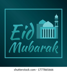 Eid Adha Mubarak Obteniendo plantilla de vectores de tarjetas