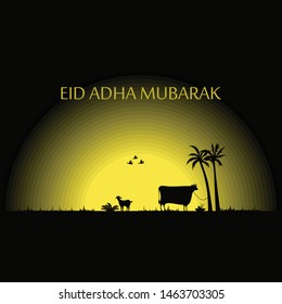 Eid Adha Mubarak Vector Design Conceptual