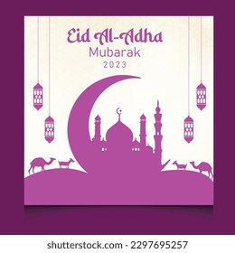 Eid Al Adha 2023 Mubarak Social Media Template