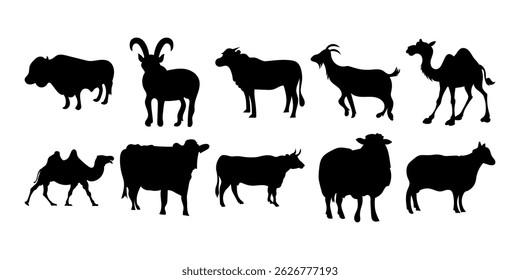 Eid Al Adha Animal Silhouette Collection