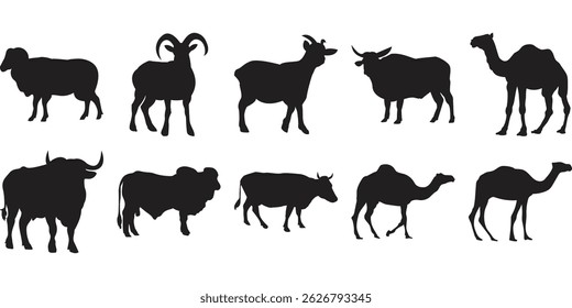Eid Al Adha Animal Silhouette