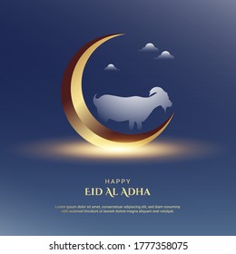 Antecedentes de Eid Al Adha. Apto para tarjeta de felicitación, papel pintado y otros. Ilustración vectorial.