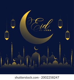 eid al adha bakrid glänzend Festival Gruß
