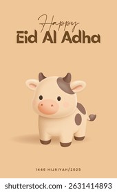 Eid Al Adha Banner Design Vector Illustration. Islamic and Arabic Background for Muslim Community Festival. Moslem Holiday. 3D Modern Islamic  suitable for Ramadan, Raya Hari, Eid al Adha and Mawlid.