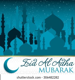 Eid Al Adha card in vector format
