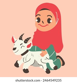 Eid al adha celebration, eid al adha character