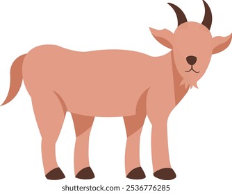 Eid Al Adha Celebration Character Isolated on White Background. Vector Cartoon Graphic.