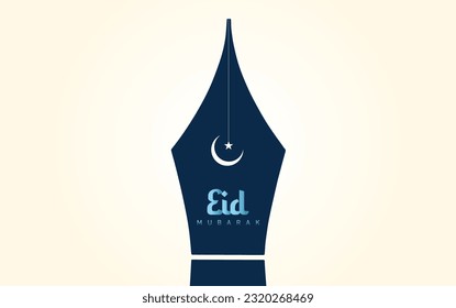 Eid Al Adha Celebration of Muslim holiday Background. The sacrifice a camel, cow, sheep and goat Eid-al-adha concept Islamic vector illustration.