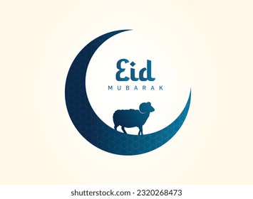 Eid Al Adha Celebration of Muslim holiday Background. The sacrifice a camel, cow, sheep and goat Eid-al-adha concept Islamic vector illustration.