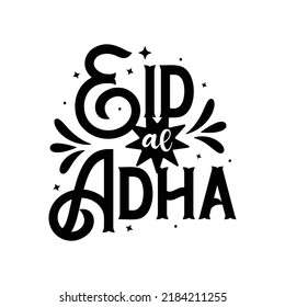  Eid al adha colorful lettering eid special design.