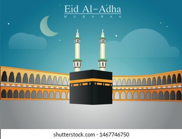 Eid Al Adha Conceptual Design Ilustration Vector