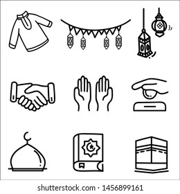 Eid al adha design element. vector illustration.