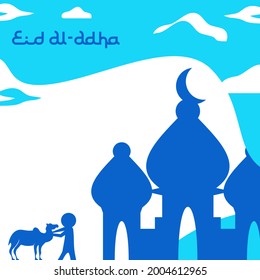 Eid al adha design vector template