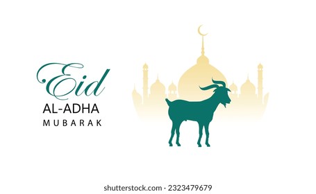 Eid Al Adha festival. Eid Mubarak theme. Vector illustration.
