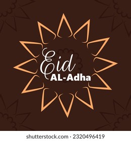 Eid Al Adha greeting card design. vector illustration.