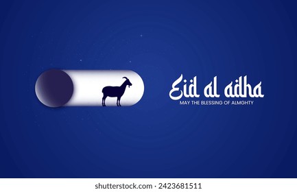 Eid Al Adha. Happy Eid al adha mubarak. Arabic Translated: