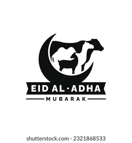 Eid Al Adha illustration. Idul Adha illustration design vector