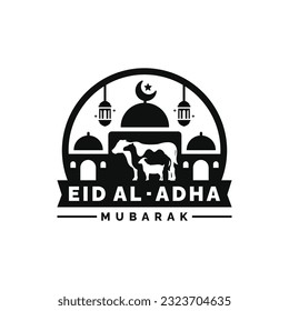 Eid Al Adha illustration. Idul Adha illustration design vector