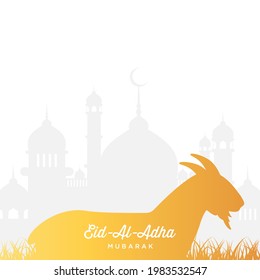 Eid Al Adha illustration vector graphic of good for islamic day, eid mubarak, eid fitr, greeting card, background. Eps 10