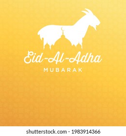 Eid Al Adha illustration vector graphic of good for islamic day, eid mubarak, eid fitr, greeting card, background. Eps 10