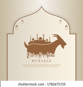 Eid al adha islamic elegant stylish background. Mubarak Islamic festival background