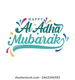 Diseño de Vector de letras Eid Al Adha