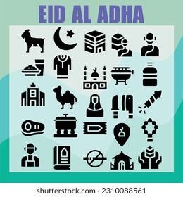 EID AL ADHA LINE FILLED FLAT ICON PACKS