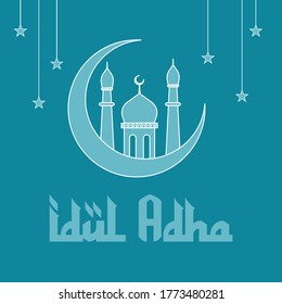 Eid al Adha Logo design , selamat hari raya idul adha translate to eid al adha mubarak