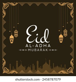 Eid al Adha Logo Design Vektorgrafik Vorlage