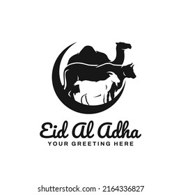 Eid al adha logo illustration