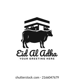 Eid al adha logo illustration