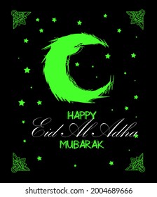 eid al adha is mean islamic event 2021 vector illustration for poster, background, icon, logo