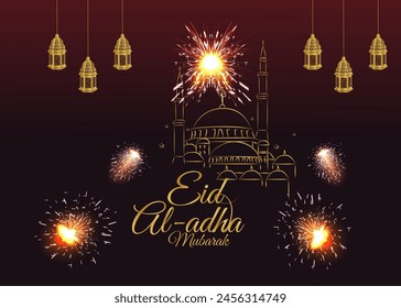 Eid Al Adha Mubarak Hintergrunddesign