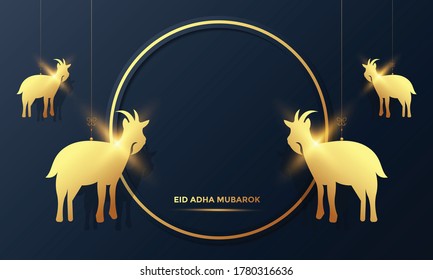 Eid Al Adha Mubarak the celebration of Muslim community festival background