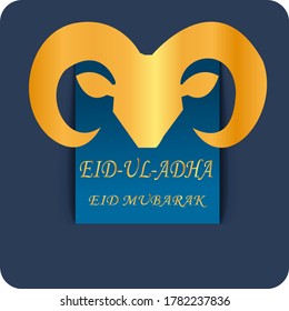 Eid Al Adha Mubarak the celebration of Muslim community festival background design