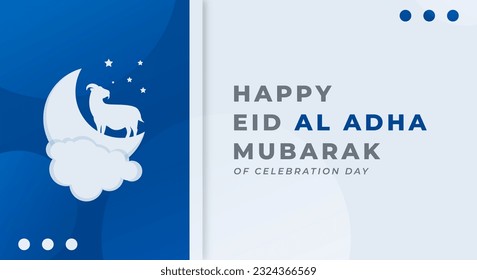 Eid Al Adha Mubarak Celebration Vector Design Illustration for Background, Poster, Banner, Advertising, Greeting Card