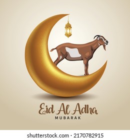 Fondo del diseño de Eid al adha Mubarak. Ilustración vectorial para tarjeta de saludo, afiche y banner.