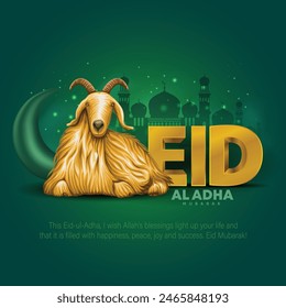 Eid al adha mubarak Diseño de fondo. Ilustración vectorial para tarjeta de felicitación, póster y Anuncio.	