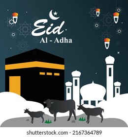 Eid Al Adha Mubarak Islamic Greeting