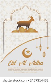 Eid al Adha Mubarak Islamic religious Muslim festival social media banner template