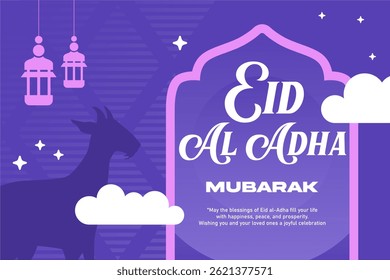 Eid al Adha Mubarak Modelo islâmico de mídia social para banner, download vetorial